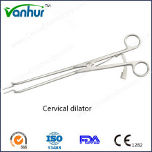 Instrumentos de biópsia de ginecologia Dilatador cervical